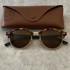 Ray-Ban Clubround 51mm Round Sunglasses